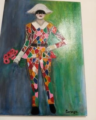 Quadro dipinto a mano   su tela   50 × 70 colori a