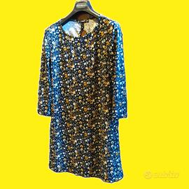 Vestito Mango fiori su nero 