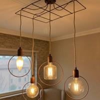 Lampadario stile industrial/vintage