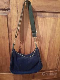 Borsa nera in velluto Accessorize 