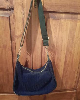 Borsa nera in velluto Accessorize 