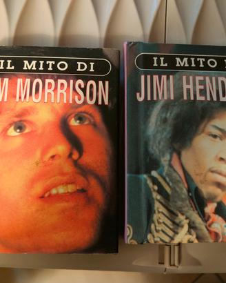 2 libri tascabili Mito Jim Morrison Jimi Hendrix 