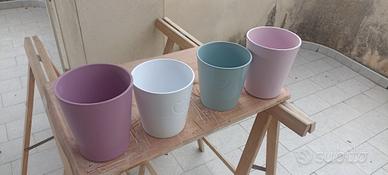 carinissimi vasetti colorati ceramica..