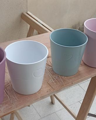 carinissimi vasetti colorati ceramica..