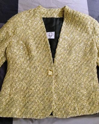 Blazer vintage giacca dorata oro FORMA ZERO by GFF