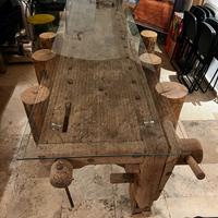 Tavolo Legno Antico Falegname morse famiglia Malat