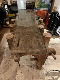 Tavolo Legno Antico Falegname morse famiglia Malat