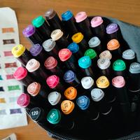 Set 40 colori Pantoni pennarelli professionali
