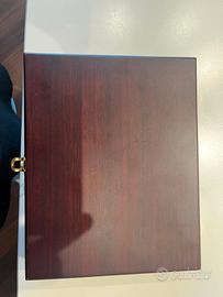 set vino in elegante scatola di legno