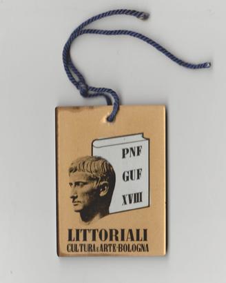 Pass/distintivo per i LITTORIALI BOLOGNA 1939/40