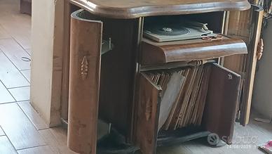 mobile bar con giradischi anni 30