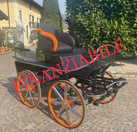Carrozza per cavalli nuova de lux 125 gomme piene