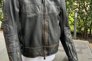 GIACCA PELLE VINTAGE BREMA MOTO TAGLIA 50