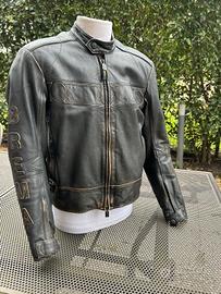 GIACCA PELLE VINTAGE BREMA MOTO TAGLIA 50