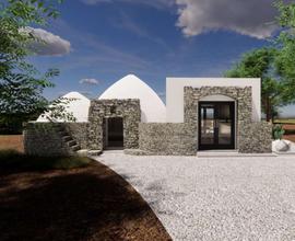 Villa con trullo e piscina