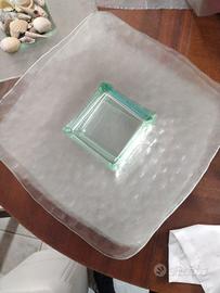 piatto centro tavola in vetro 