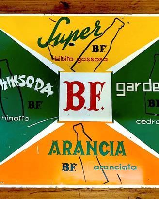BIBITE INSEGNA TABELLA ARANCIATA CHINOTTO 1960 ori