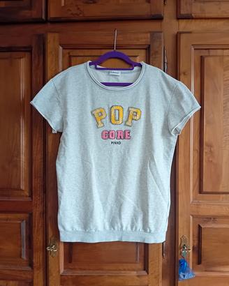 T-shirt in felpa Pinko