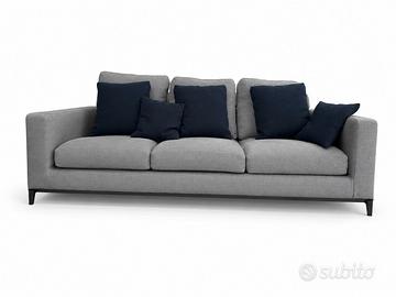 MINOTTI  divano ANDERSON 247 in Lino grigio talpa