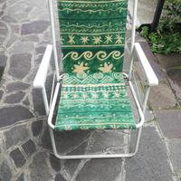 sedia vintage a molla anni 80