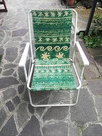 sedia vintage a molla anni 80