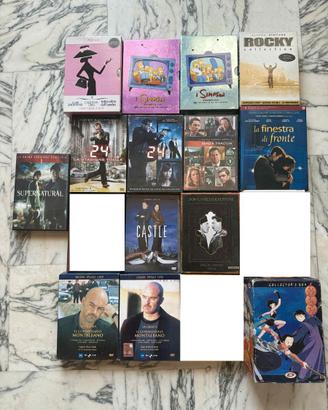 LOTTO 14 COFANETTI DVD ORIGINALI SERIE TV CARTONI