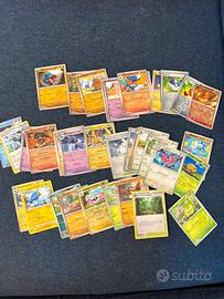 Lotto carte +35 pokemon Unc /comuni holo foil
