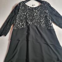 Fiorella Rubino -abito in pizzo nero