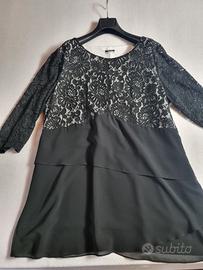 Fiorella Rubino -abito in pizzo nero