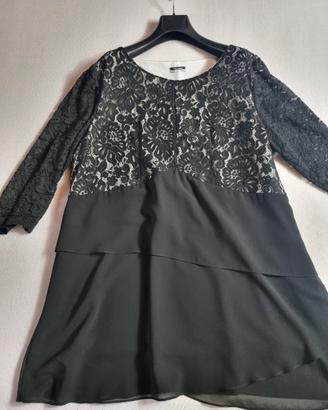 Fiorella Rubino -abito in pizzo nero