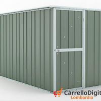 deposito attrezzi box giardino 175x307 verde