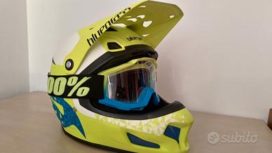 100% Maschera MTB Accuri Bambino Giallo Fluo