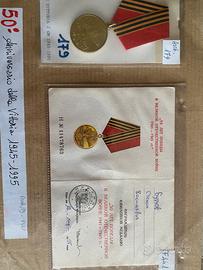 URSS medaglia con Attestato