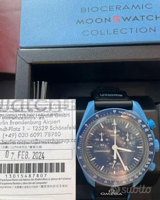 MoonSwatch “Mission to Neptune” con scontrino