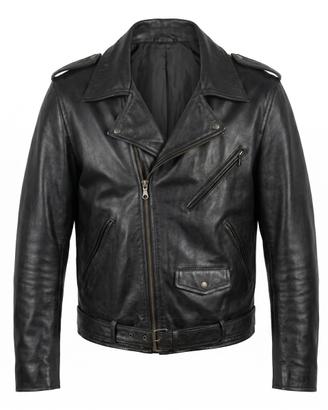 Giacca vintage in pelle chiodo
