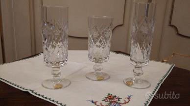 2 SERVIZI di  BICCHIERI da TAVOLA - CRTISTALLO.