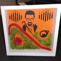 Half-Life 3D shadowbox with white frame (27x27cm)