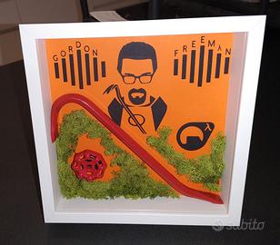 Half-Life 3D shadowbox with white frame (27x27cm)