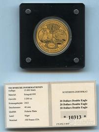 NIGER 100 FRANCHI 2022 ORO 999 PESO 1-200 ONCIA