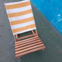 sedia spiaggia in legno 