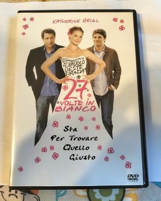 DVD film  originale 27 volte in bianco 