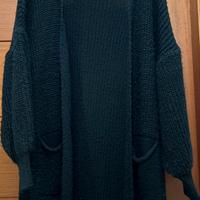 Cardigan lungo di lana