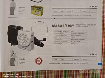 amplificatore portatile megafono guide tour