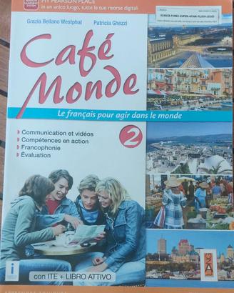 Libro di  Francese CAFÉ MONDE 2