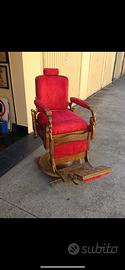 Modernariato sedia da barbiere