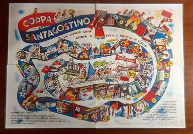 GIOCO DELL'OCA VINTAGE Coppa Santagostino RIPRODUZ