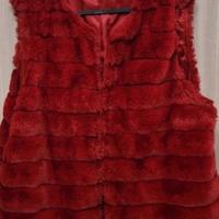 GILET ECOPELLICCIA BORGOGNA
