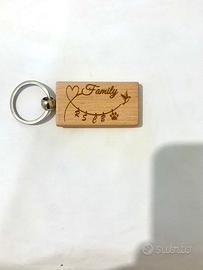 Portachiavi personalizzato inciso a laser
