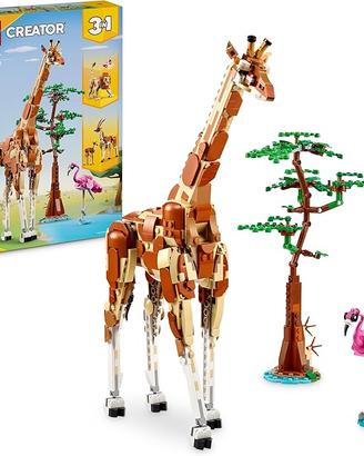 LEGO Creator 3 in 1 Animali del Safari, Giocattolo