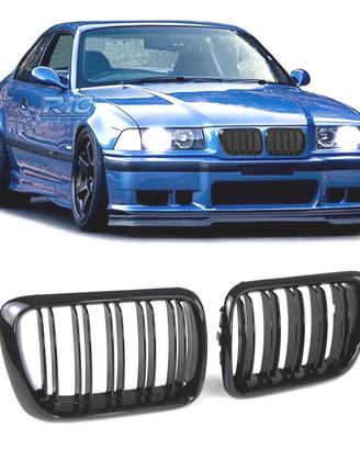 GRIGLIA DOPPIA BMW E36 91-96 NERO LUCIDO
